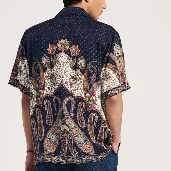 Men's Perte d'ego MIDNIGHT PAISLEY SHIRT - Picture 5 of 9